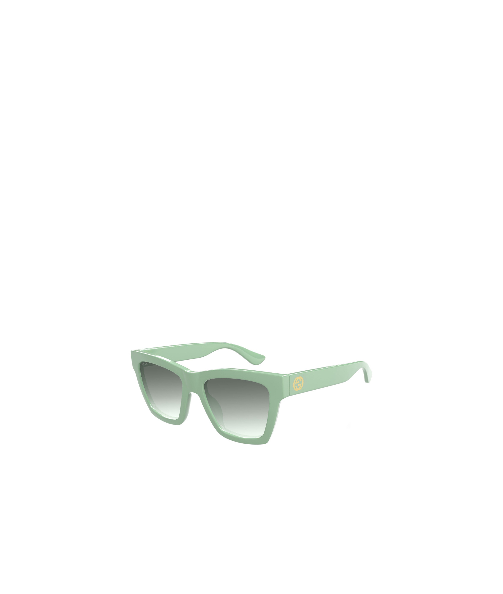 Gucci Geometric Frame Sunglasses In Green
