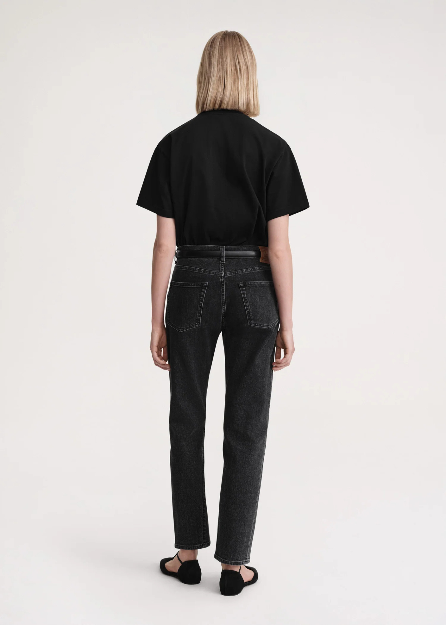 Totême Toteme Women Twisted Seam Denim Full Length In Black
