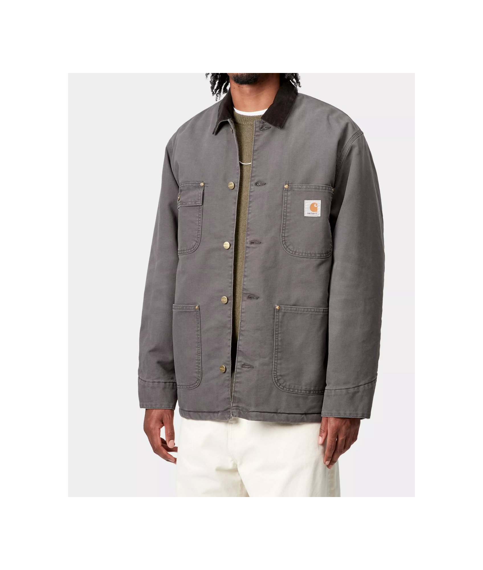Carhartt Og Chore Coat In Gray