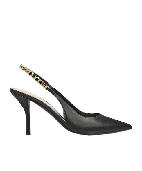 Shop Gucci Signoria Slingback Pump In Black
