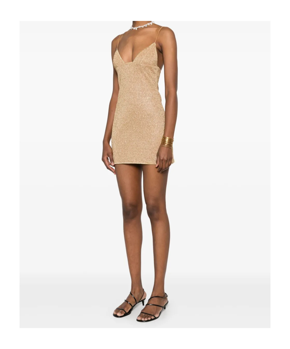 Oseree Oséree Lumière Shade Short Dress In Brown