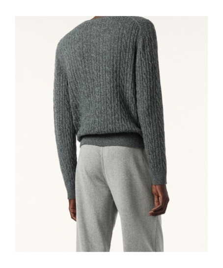 Loro Piana Treccia Crewneck In Gray