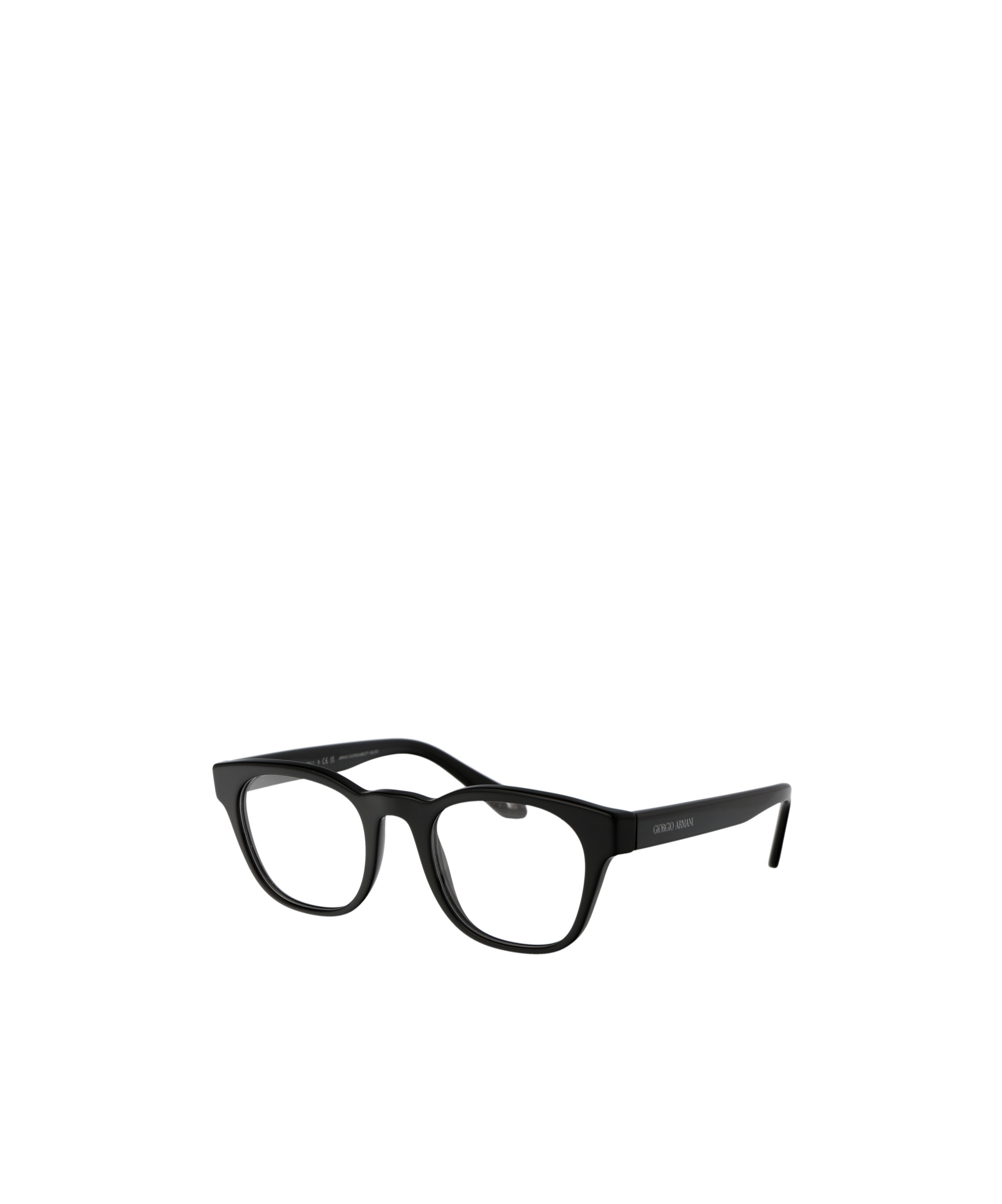 Giorgio Armani Logo Flat Mirror In Black