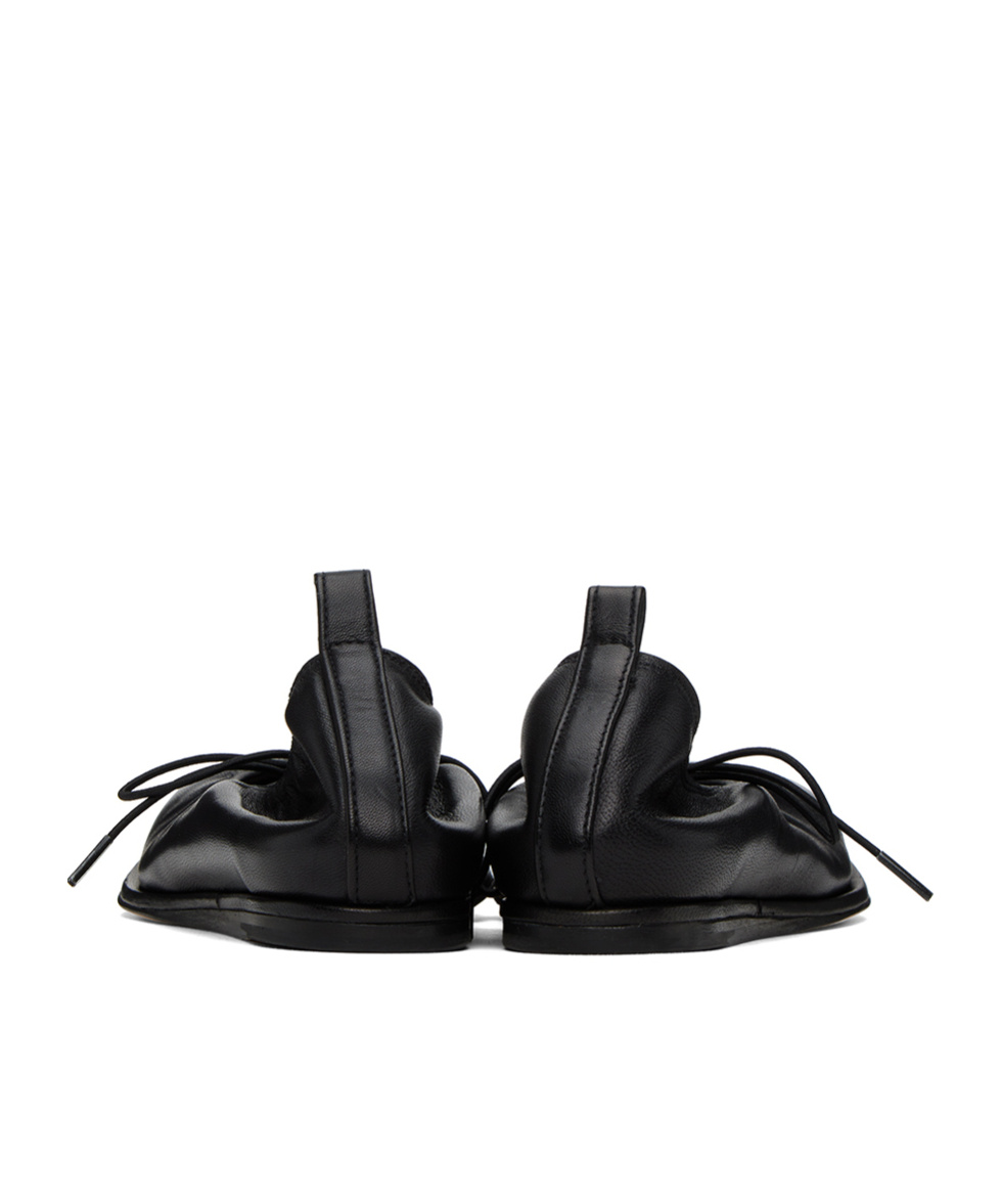 Simone Rocha Heart-shaped Toe Ballet Shoes In Black
