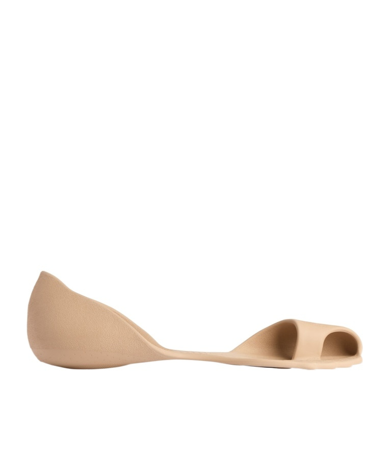 Balenciaga Flat Sole Open Toe Eva Zero Sneakers In Neutral