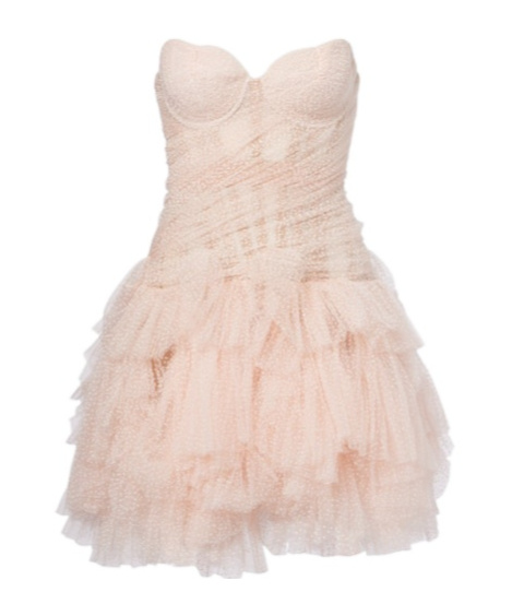 Maria Lucia Hohan Dewi Ruffled Minidress In Pink