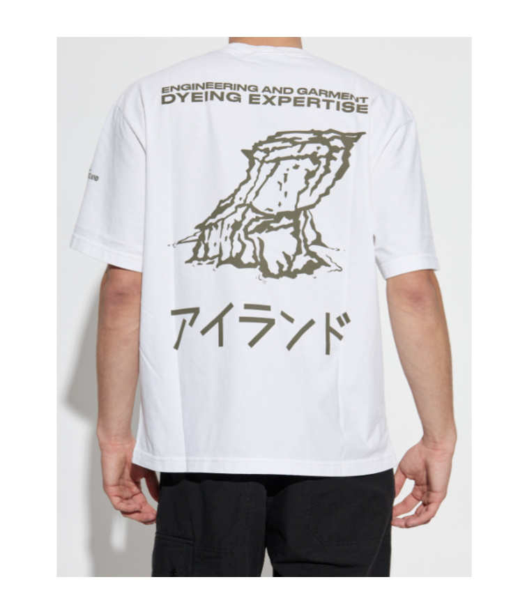 Stone Island Graphic Printed Crewneck T-shirt In White