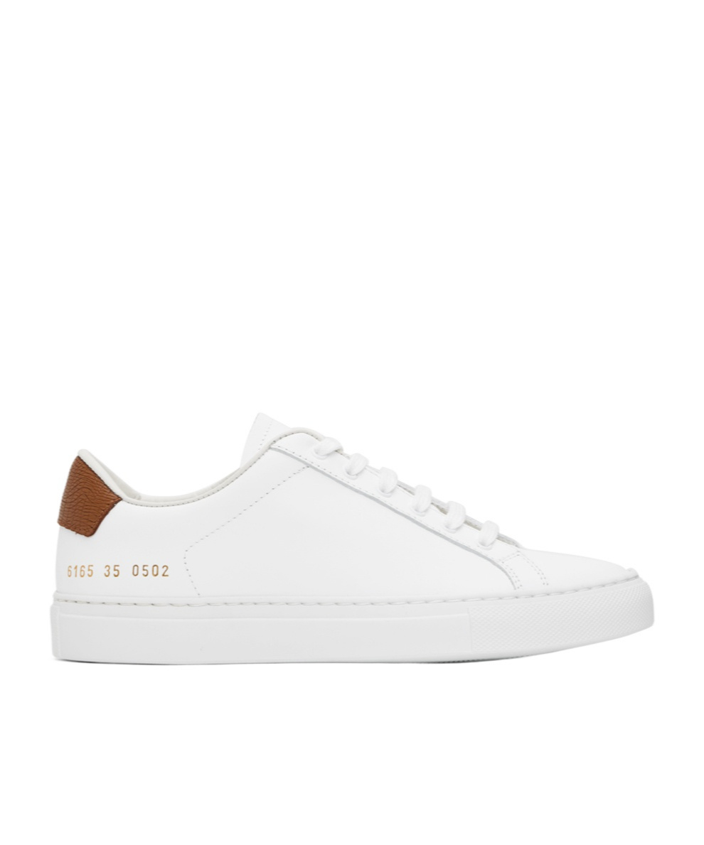 Common Projects White Retro Classic Sneakers In White