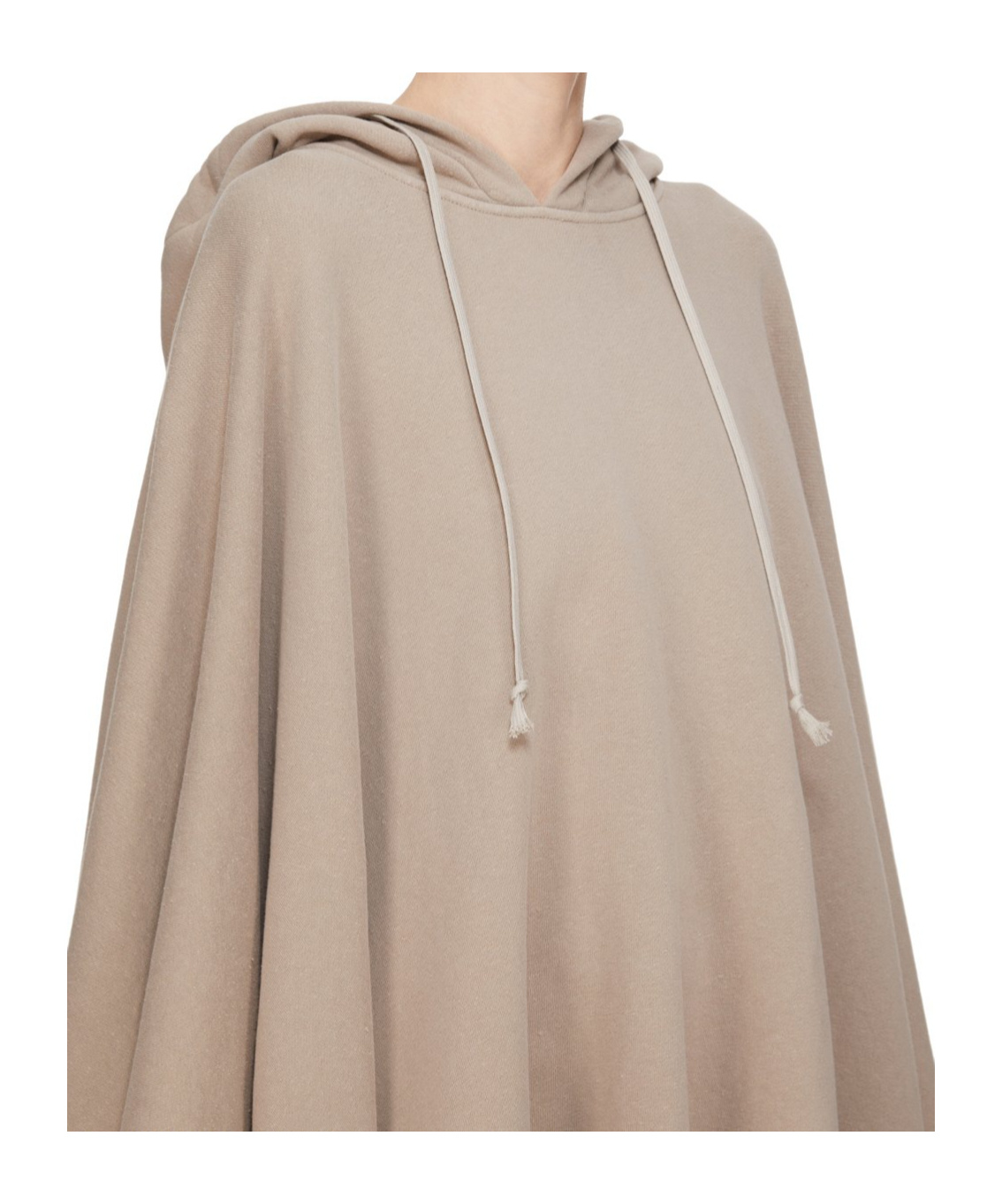 Rick Owens Drkshdw Hooded Cloak In Brown