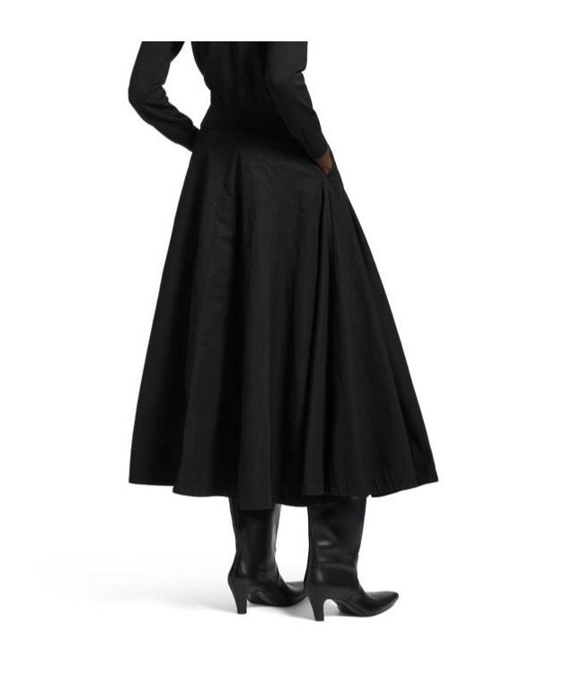 Balenciaga Women's Godet Maxi Skirt In Black In Black