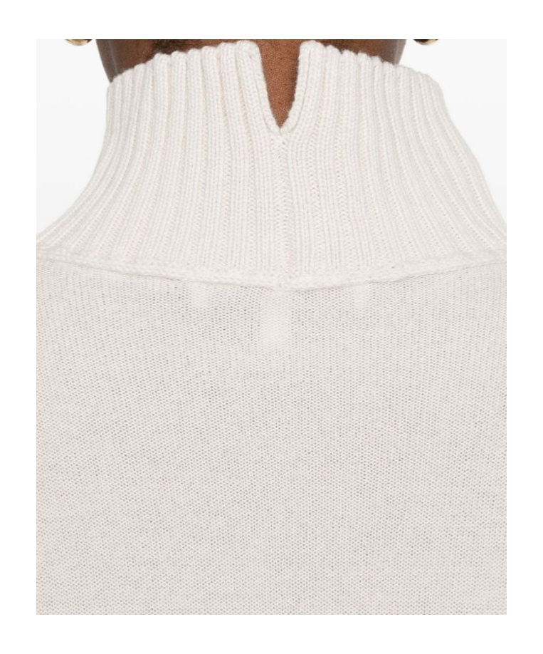 Antonelli Turtleneck Long-sleeved Sweater In Neutral