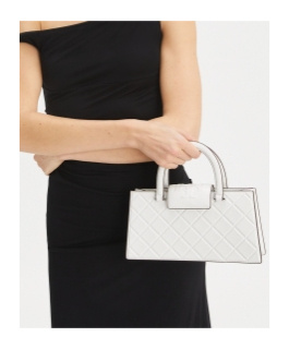 Tory Burch Fleming Eastwest Shopper Handbag In White