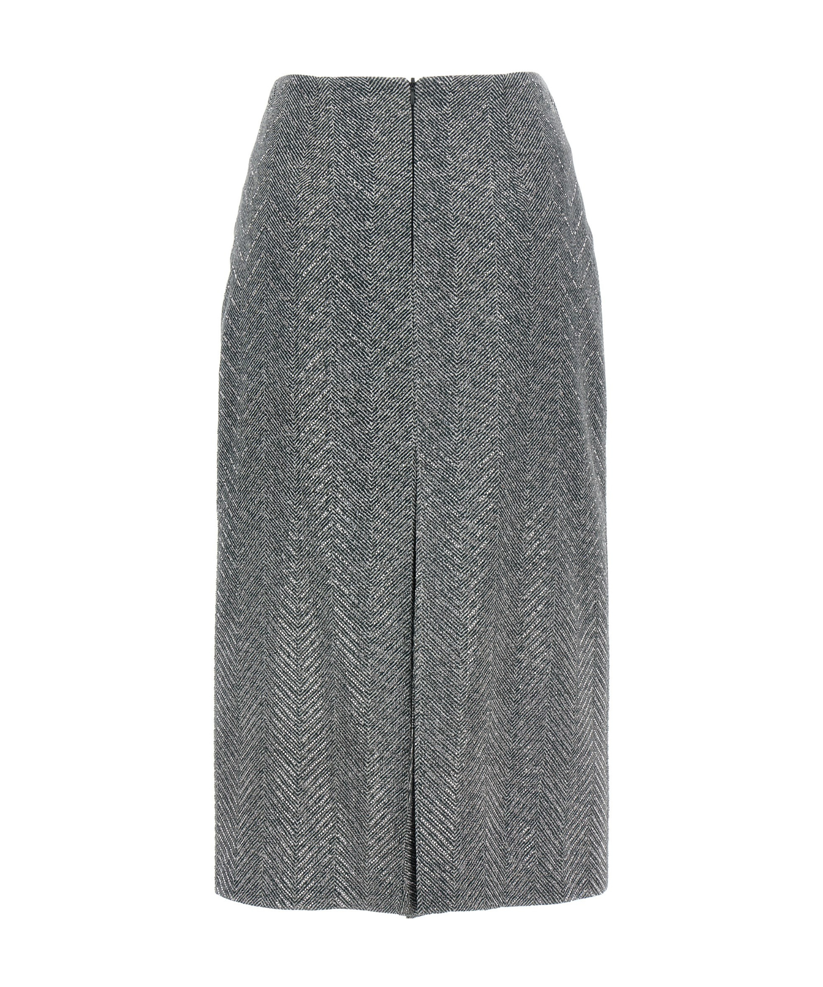 Ermanno Scervino Rhinestone-embellishment Pencil Skirt In Gray
