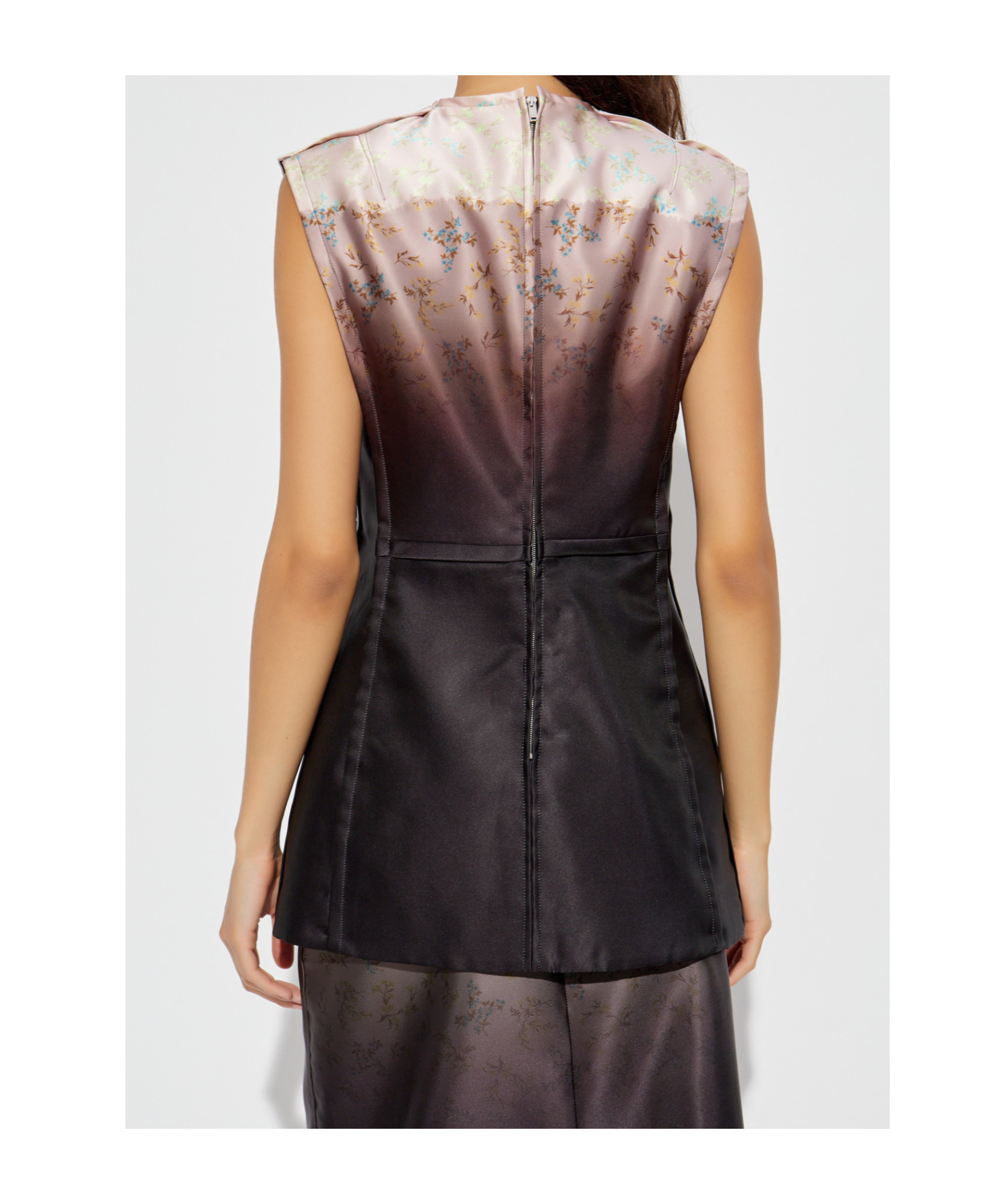 Jil Sander Sleeveless Top In Brown
