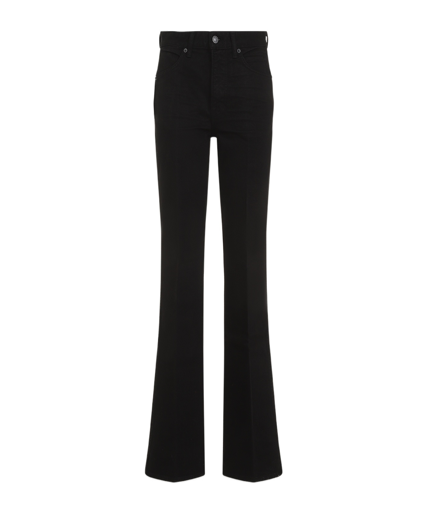 Tom Ford Black Flare Cotton Jeans In Black