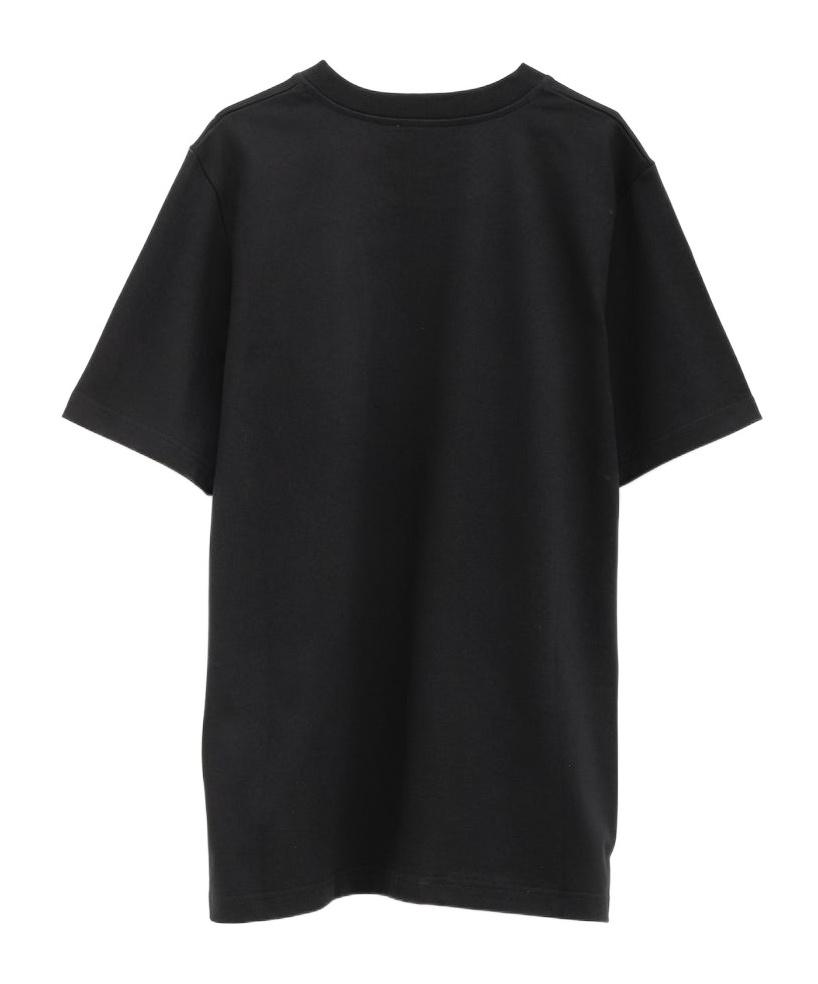 Casablanca Black Crewneck T-shirt With Logo On The Front In Cotton Man