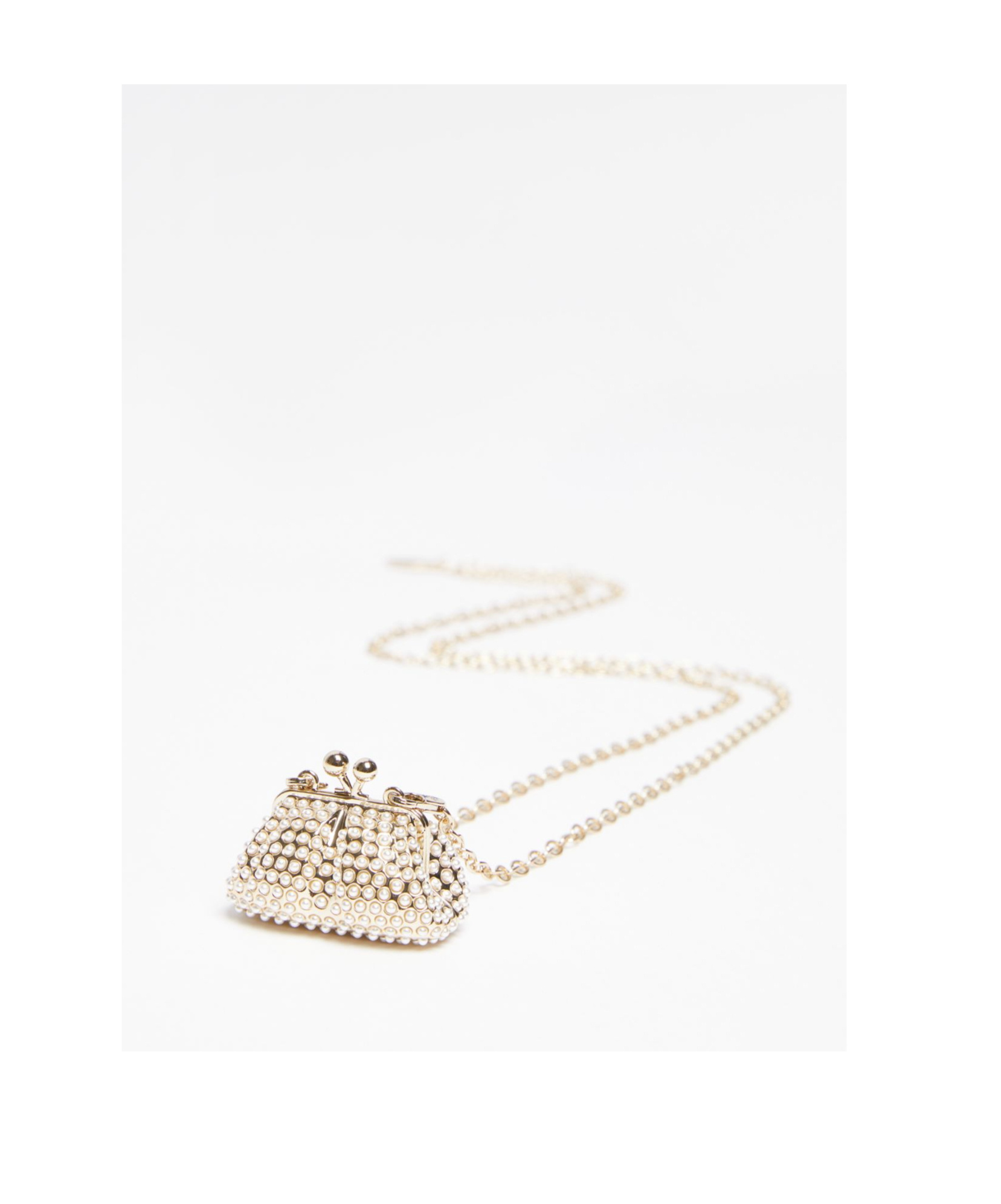 Weekend Max Mara Pasticcino Bag-pendant Necklace In Gold