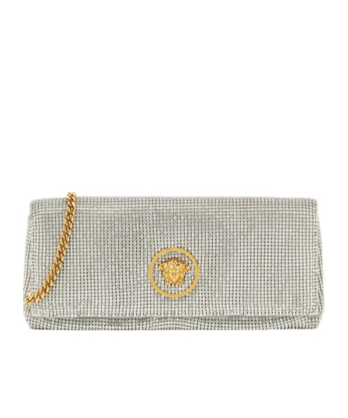 Versace Clutch With Shimmering Crystals