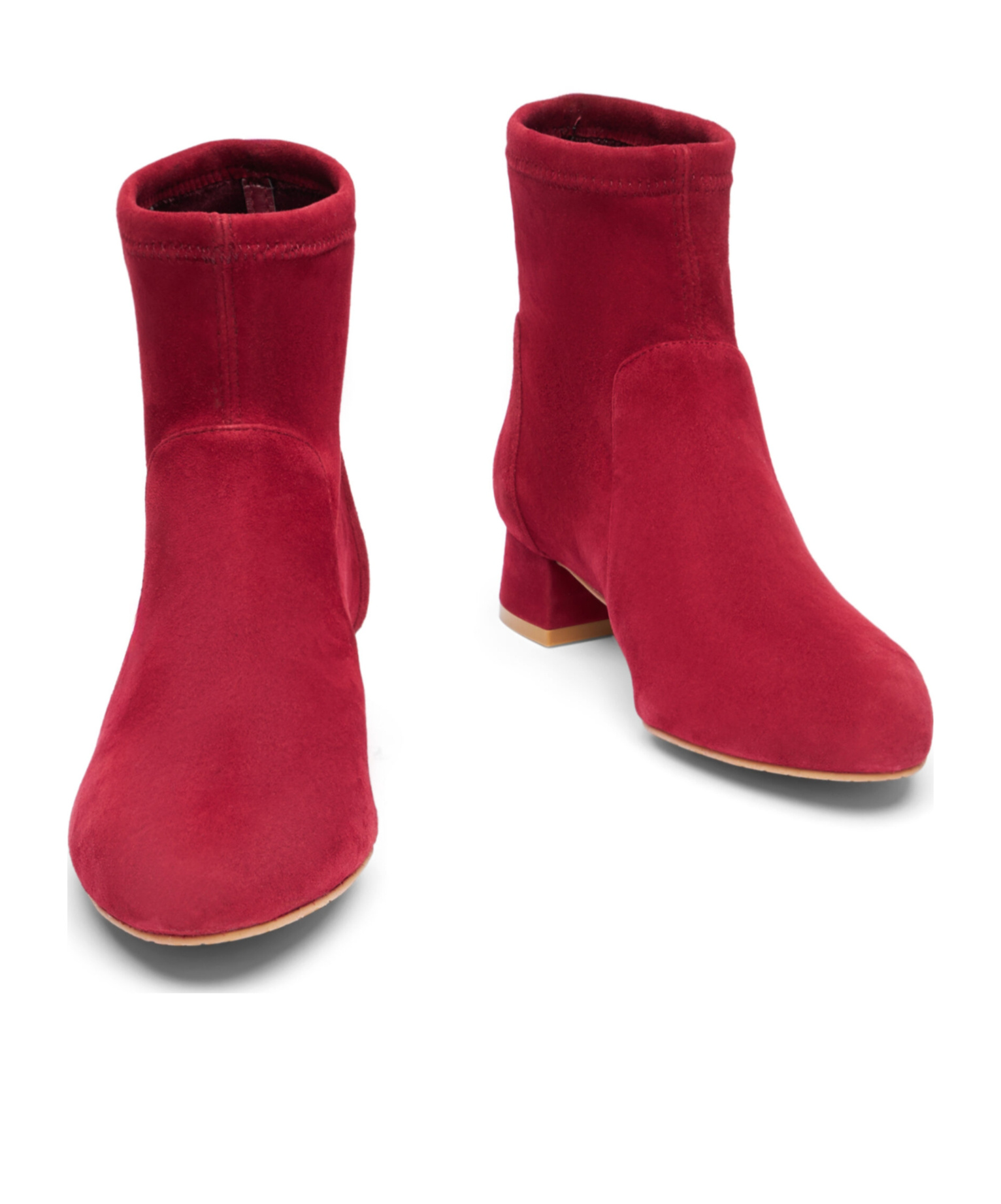 Stuart Weitzman Grace Sock Boots In Red