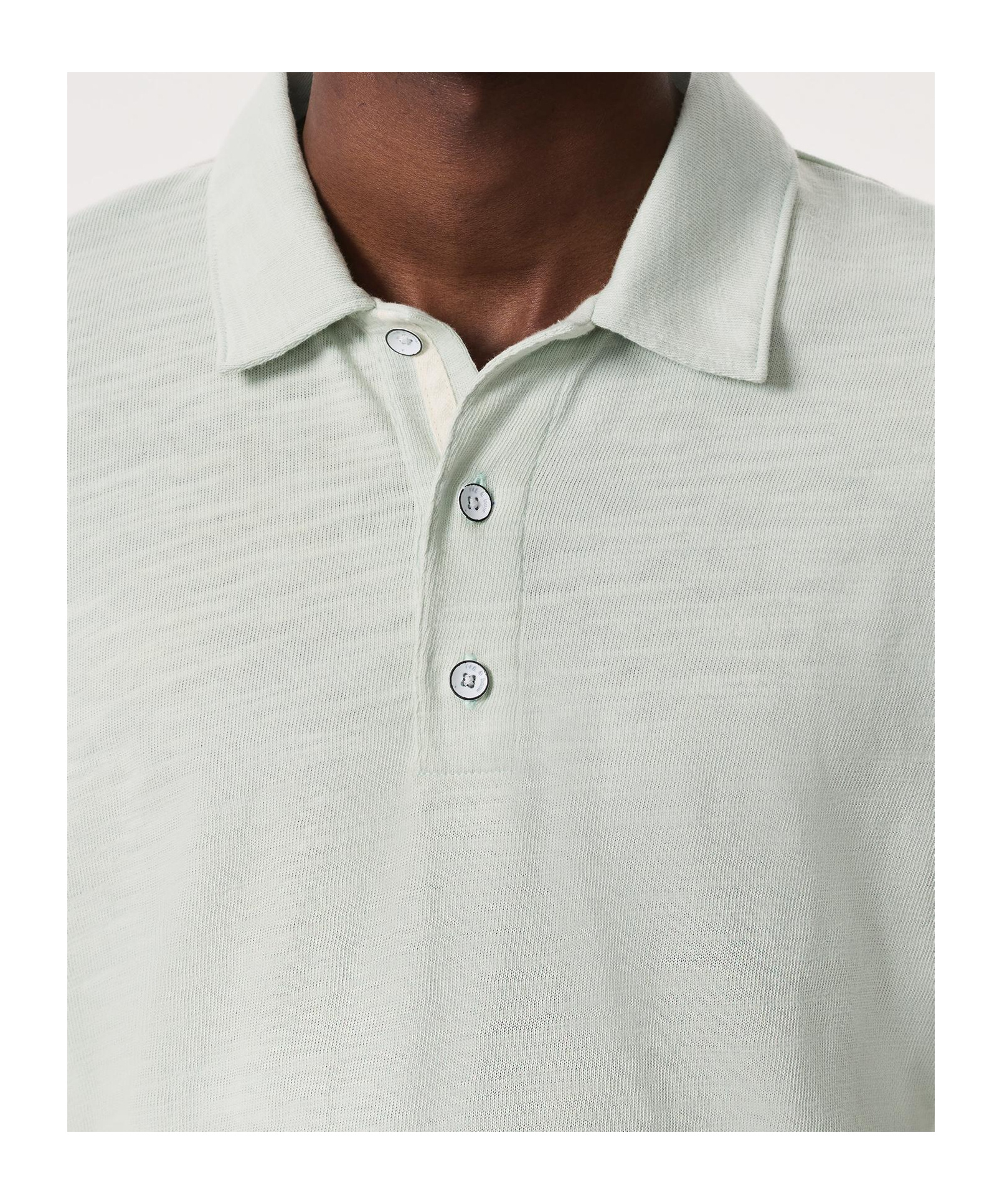 Rag & Bone Short-sleeved Polo Shirt In Gray