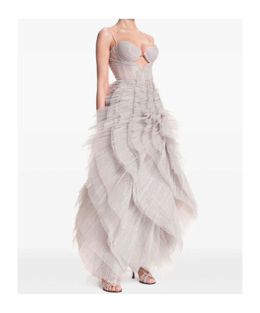 Maria Lucia Hohan Sureya Gown In Gray