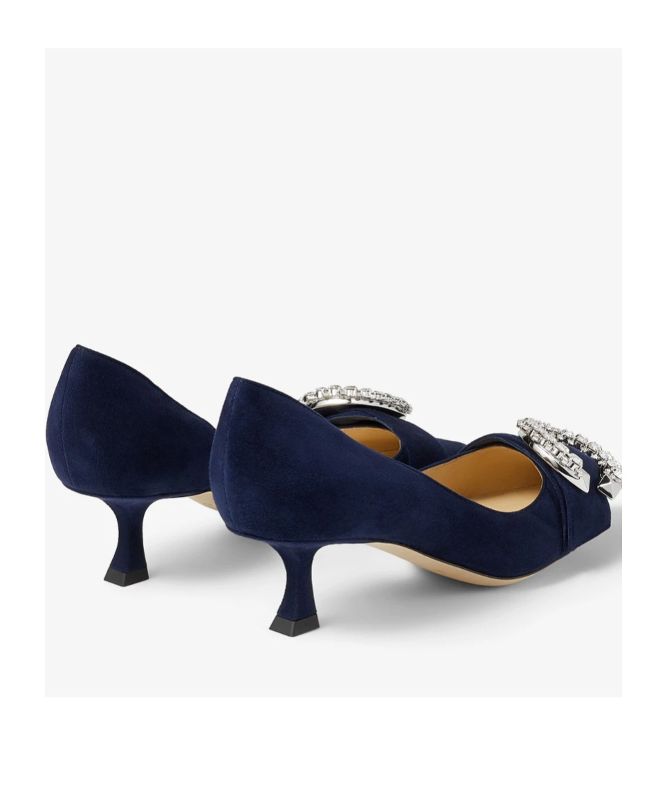 Jimmy Choo Melva Dorsay Pointed Heels In Black