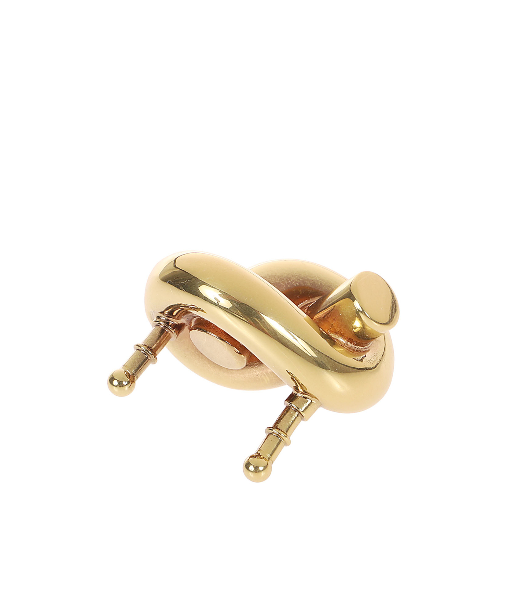 Bottega Veneta Twisted Earrings In Yellow