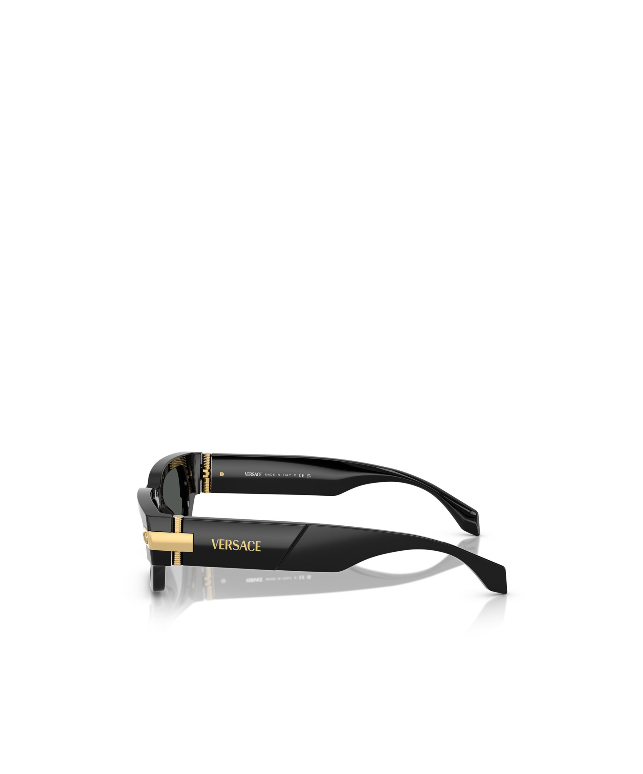 Versace Classic Rectangle-frame Sunglasses In Black