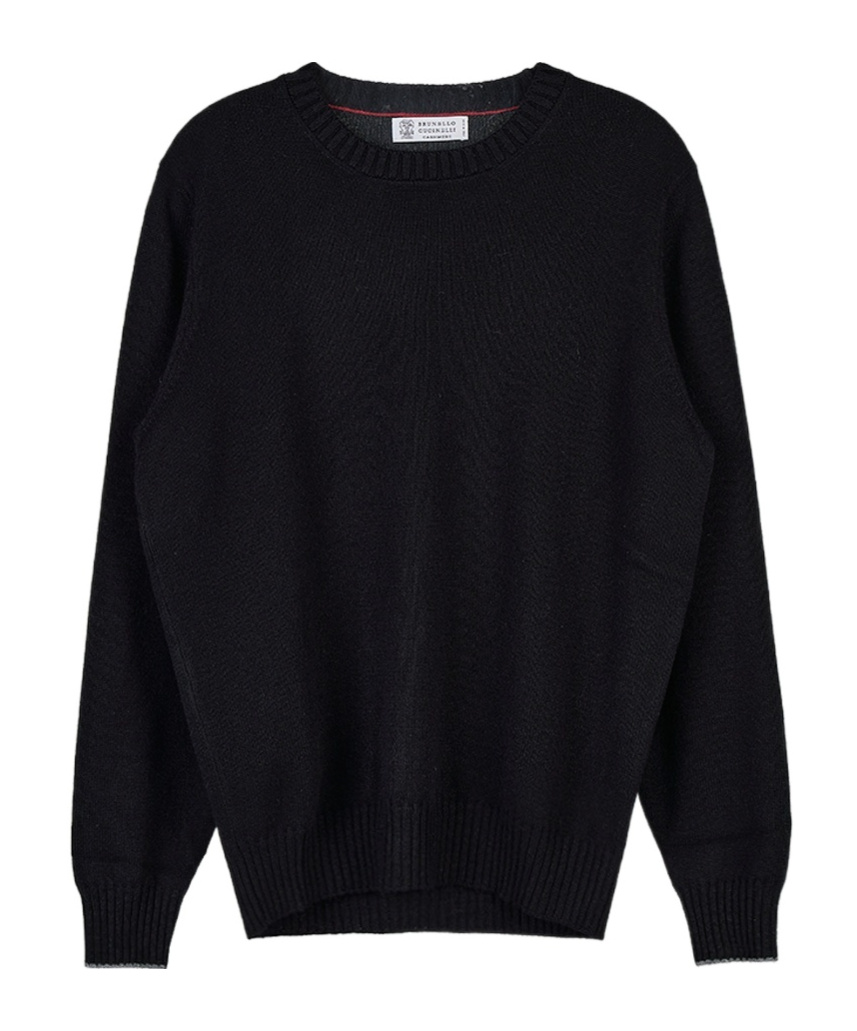 Brunello Cucinelli Long-sleeved Sweater In Black