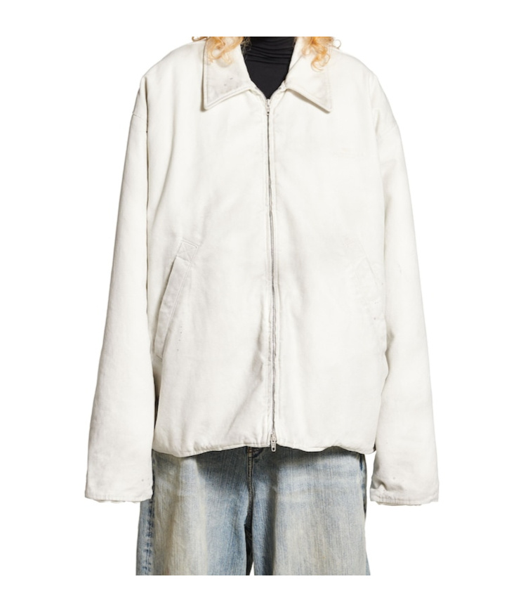Balenciaga Zip-up Jacket In White