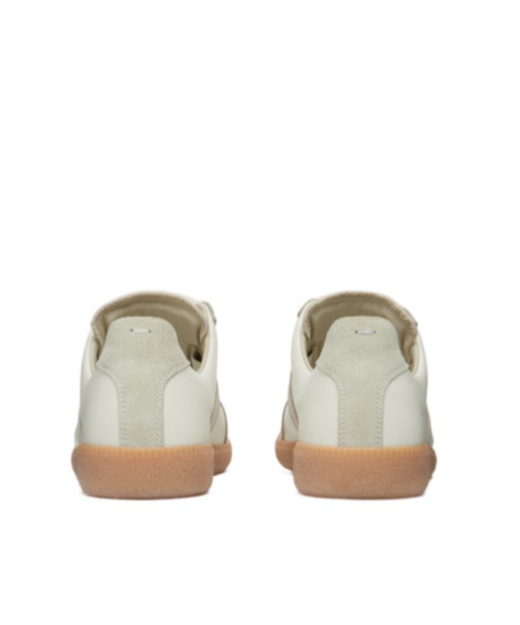 Maison Margiela Replica Sneakers Woman Lace-up Shoes Multicolored Size 7 Calfskin In White