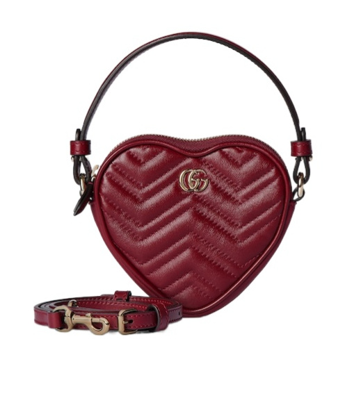 Gucci Gg Marmont Mini Bag In Red