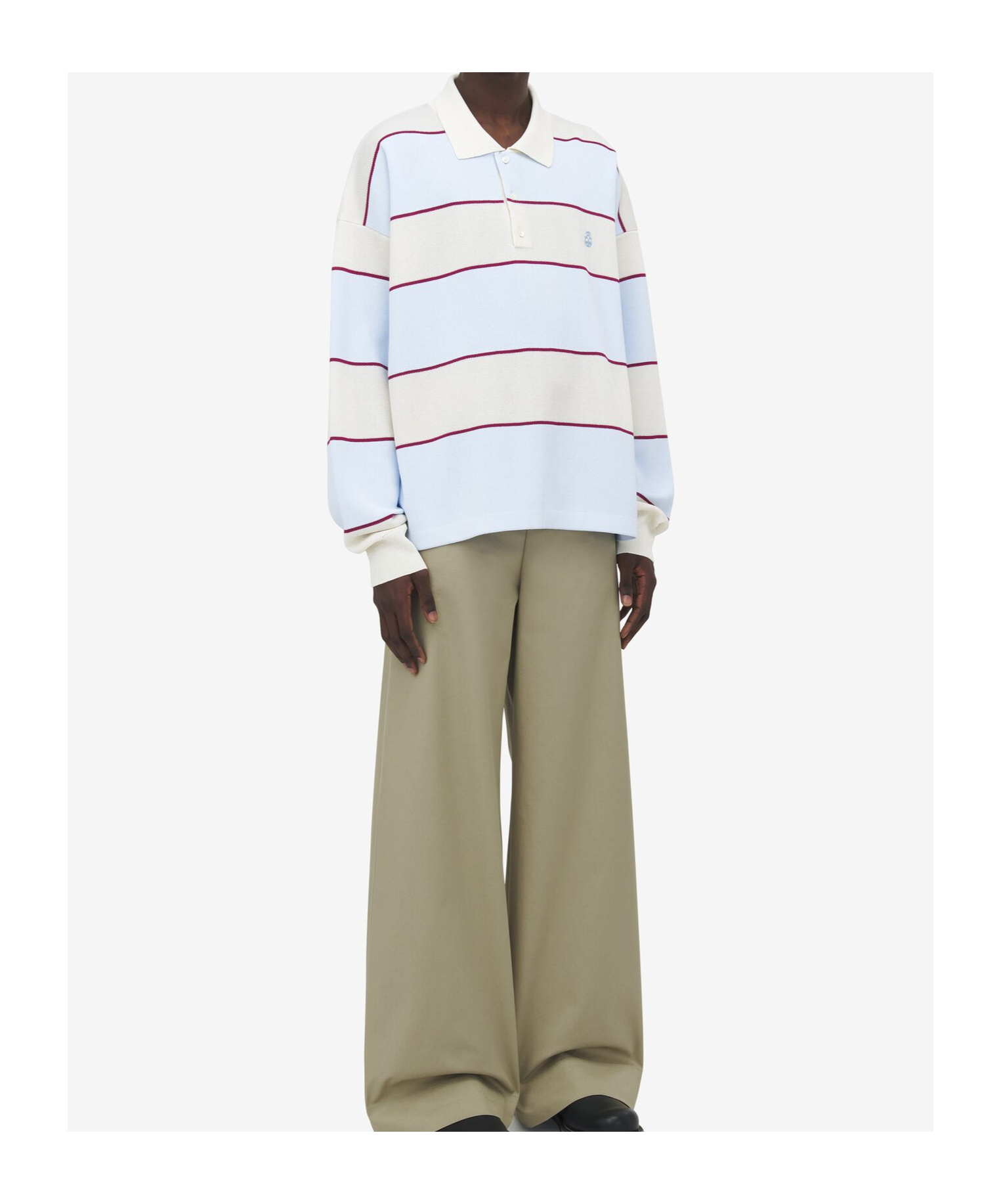 Alexander Mcqueen Rugby Striped Polo Shirt In Multi