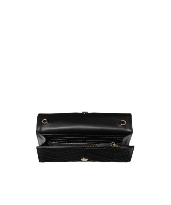 Gucci Gg Marmont Wallet On Chain In Black