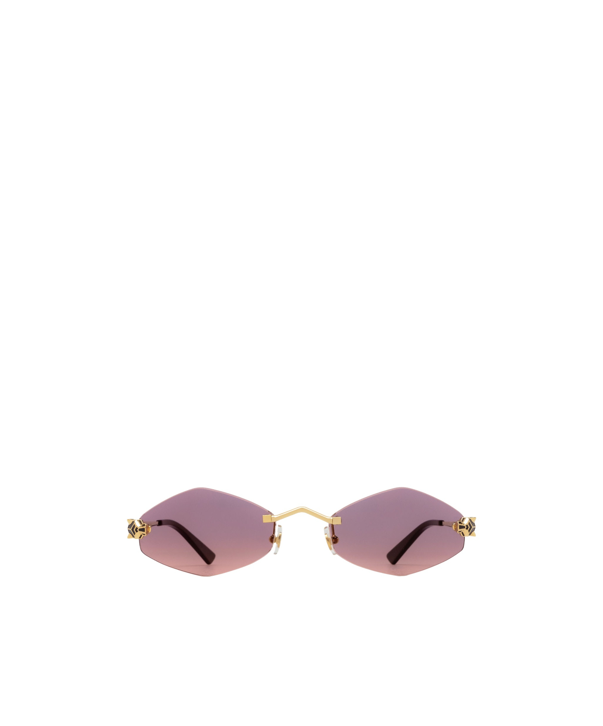 Cartier Panthère De Geometric Sunglasses In Nude