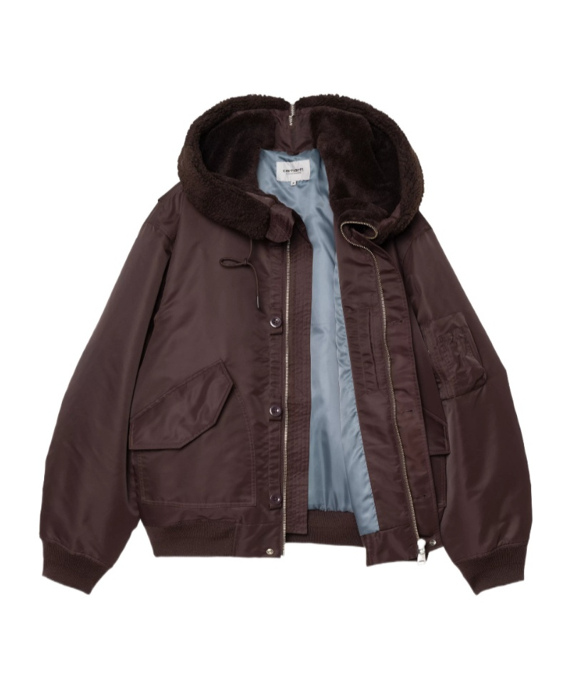 Carhartt Hd Oltera Bomber In Burgundy