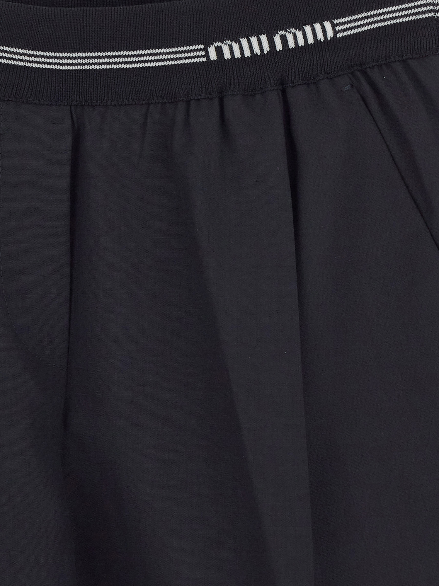 Miu Miu Elasticated Waistband Shorts In Black