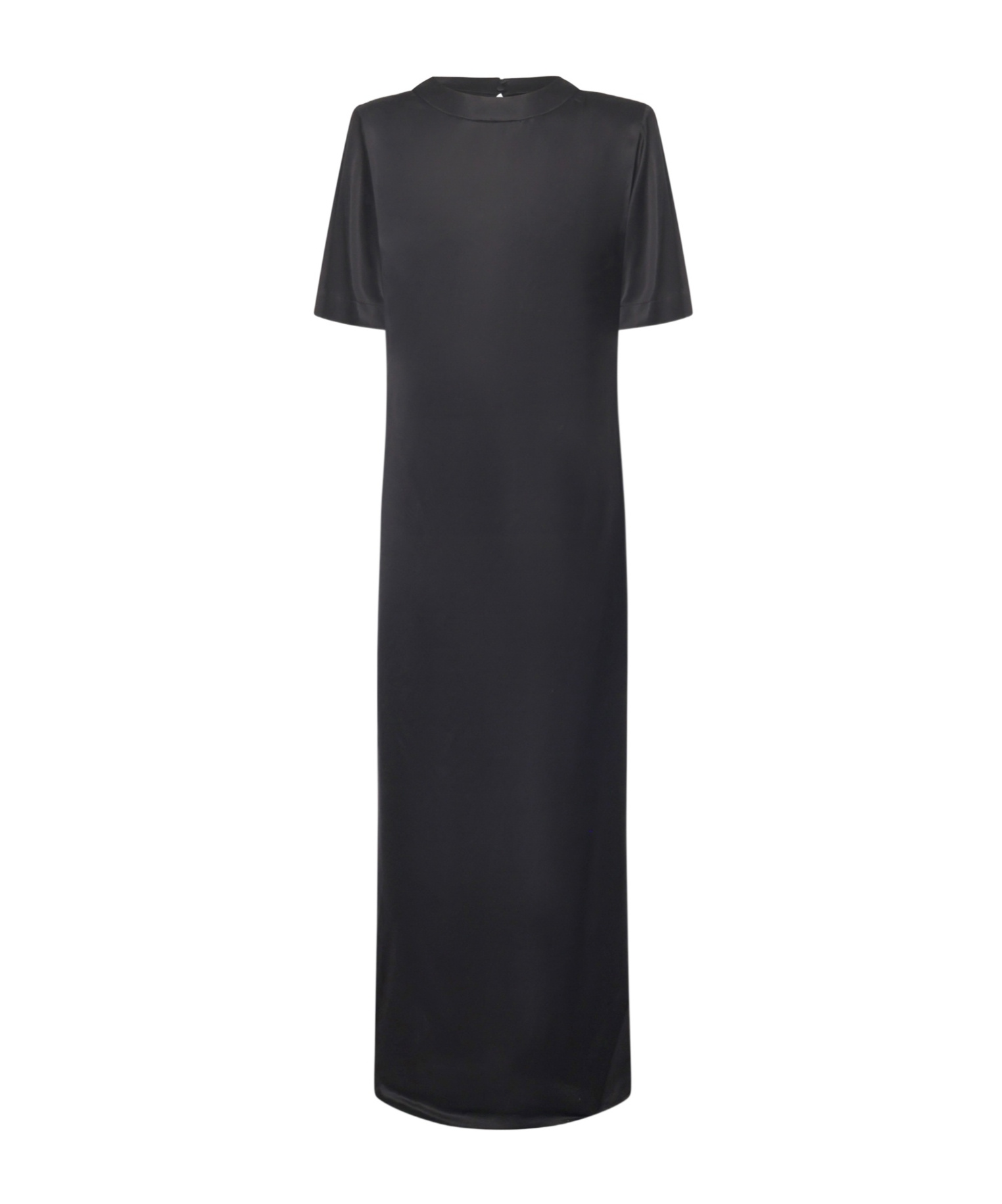 Nine Minutes Round Neck Dress In Black