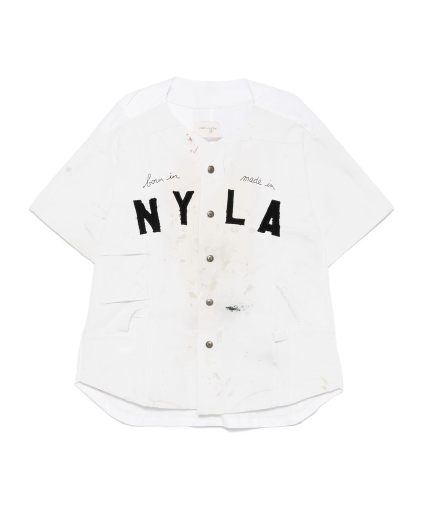 Greg Lauren Painter Shirt In White