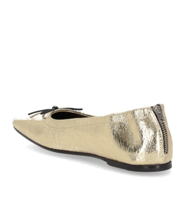 Golden Goose Deluxe Brand Square-toe Bow Detailed Balleina Shoes In Nude