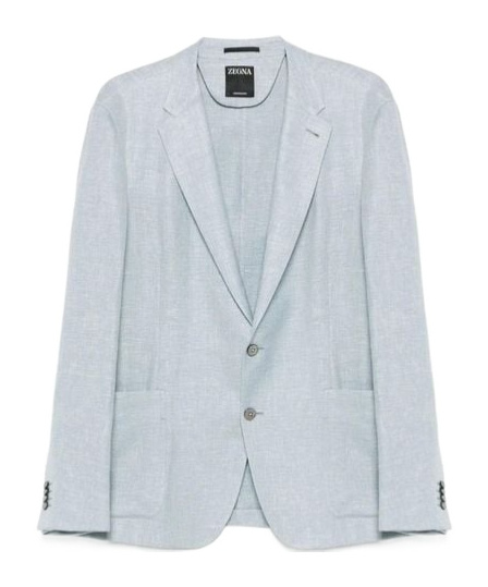 ZEGNA SLUB-TEXTURE BLAZER