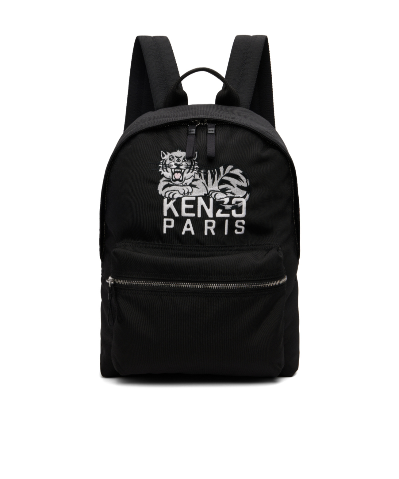 Kenzo Logo-embroidered Backpack In Black