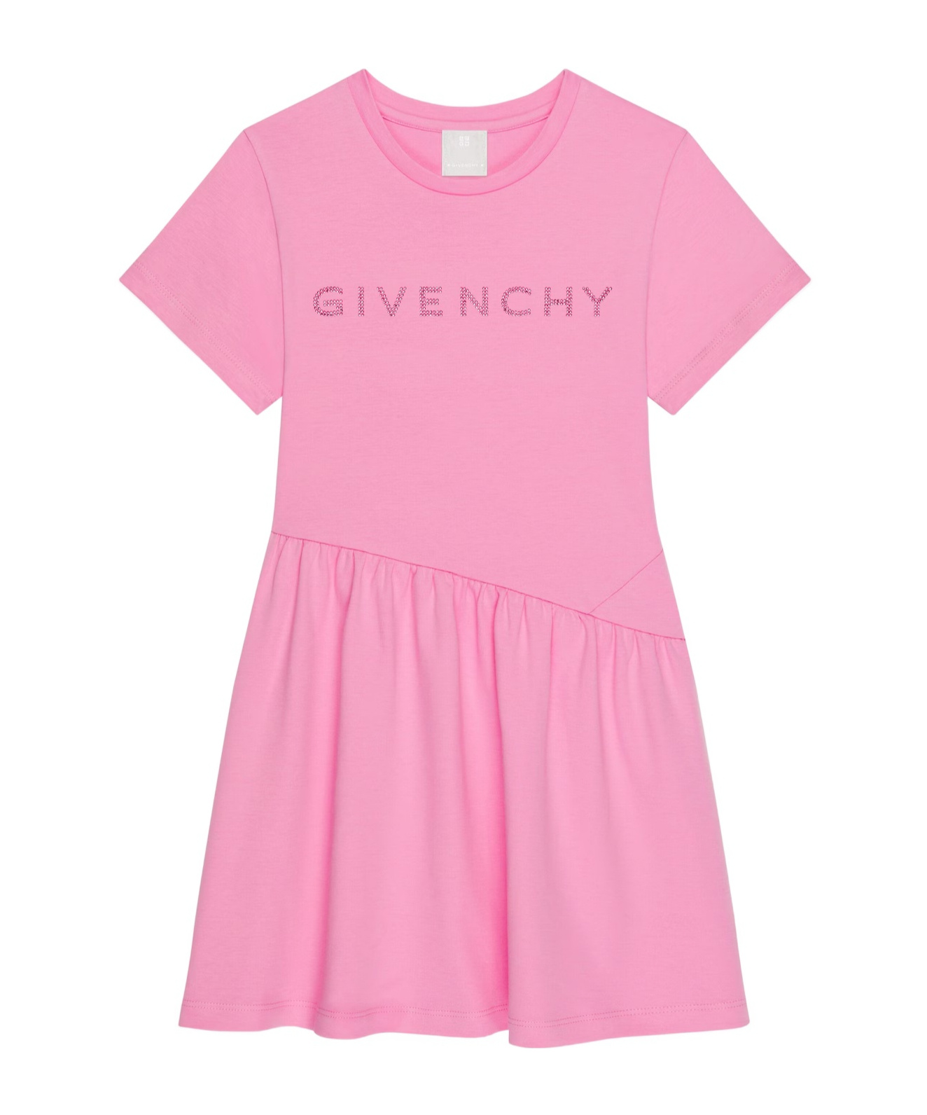 GIVENCHY ROUND-COLLAR SHORT-SLEEVE DRESS