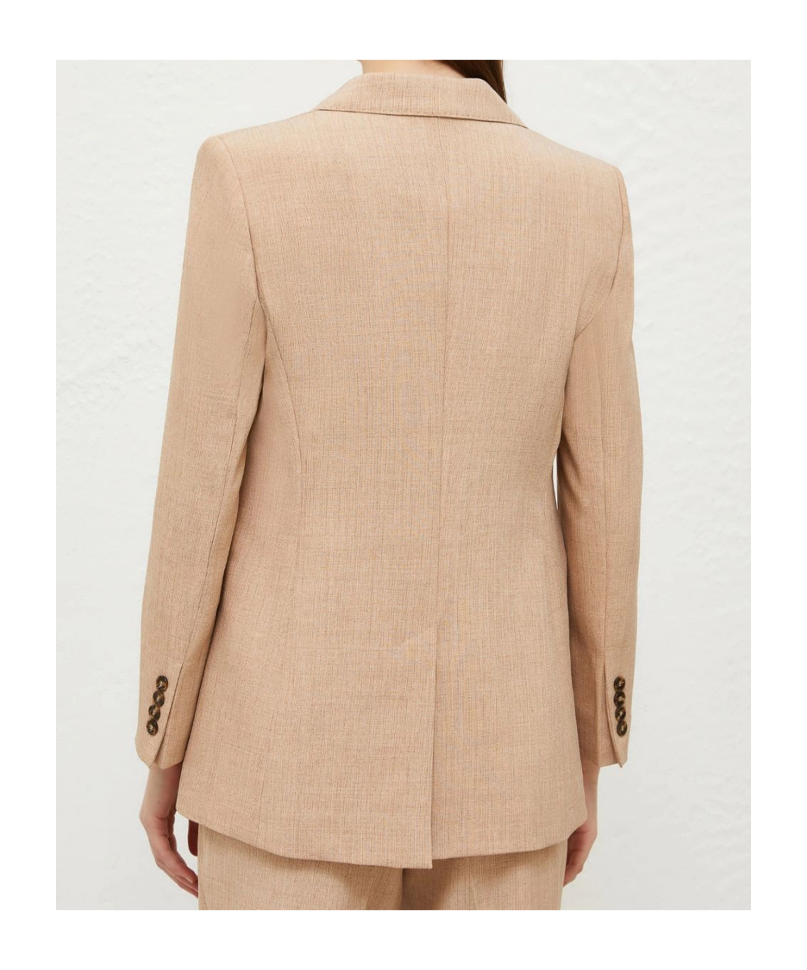 Marella Banfy Blazer In Light Brown In Nude