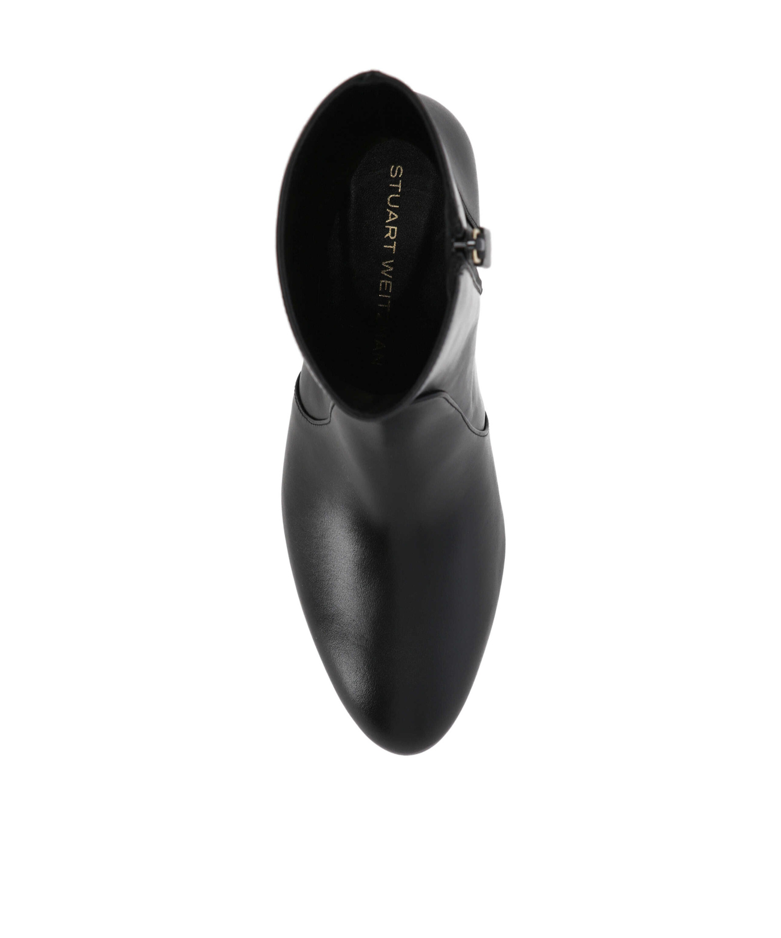 Stuart Weitzman Round Toe Ankle Boots In Black
