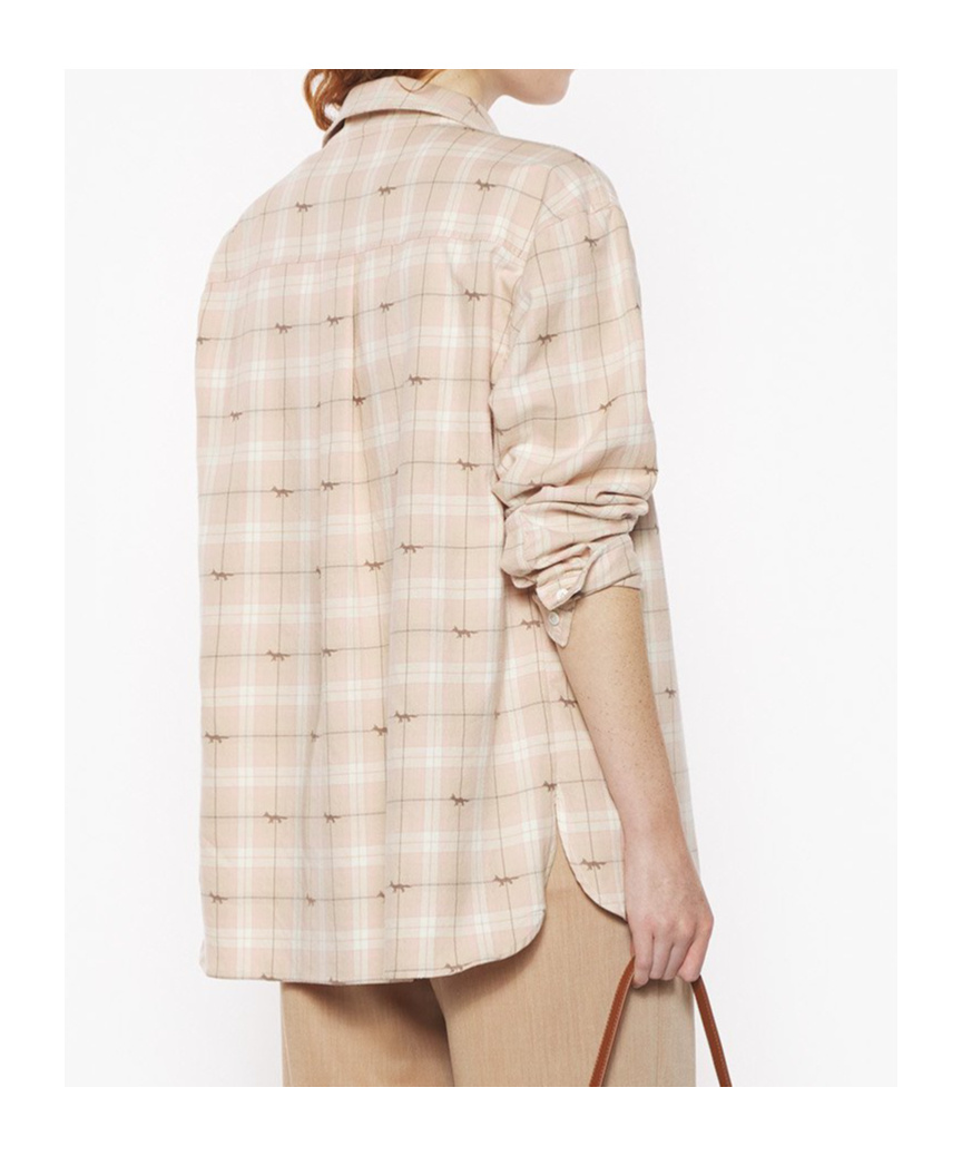 Maison Kitsuné Light Overshirt In Neutral