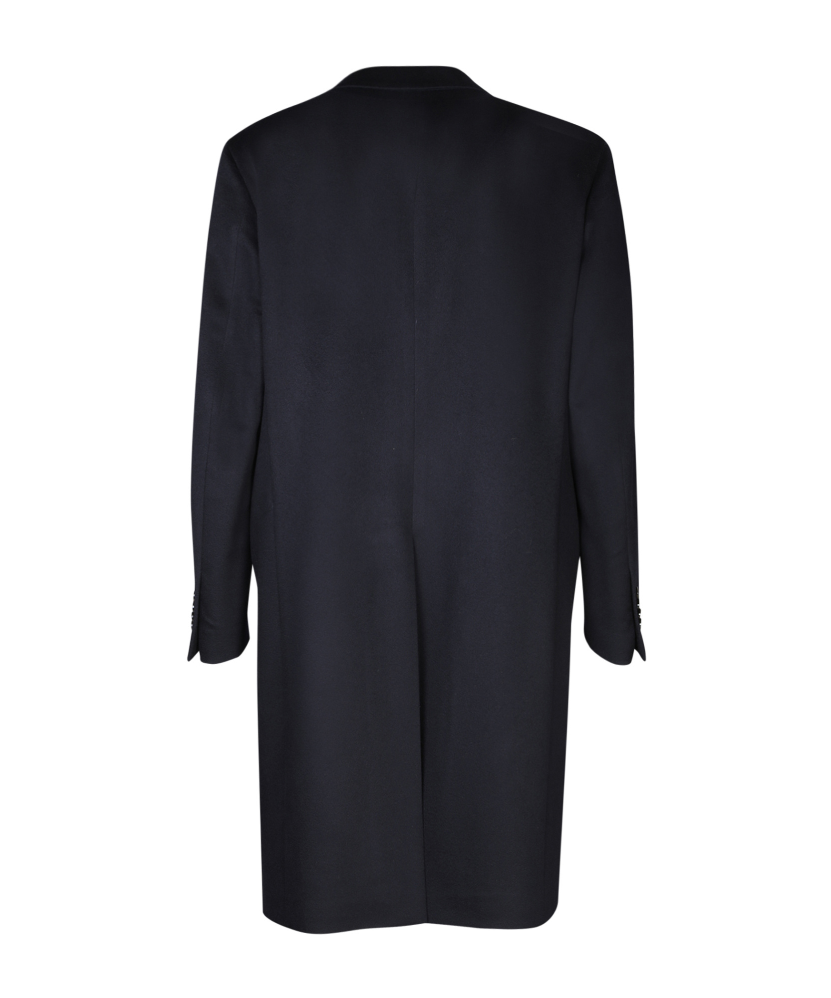 Lardini Classic Long Coat With Tailored Fit And Elegant Detailing In Blue
