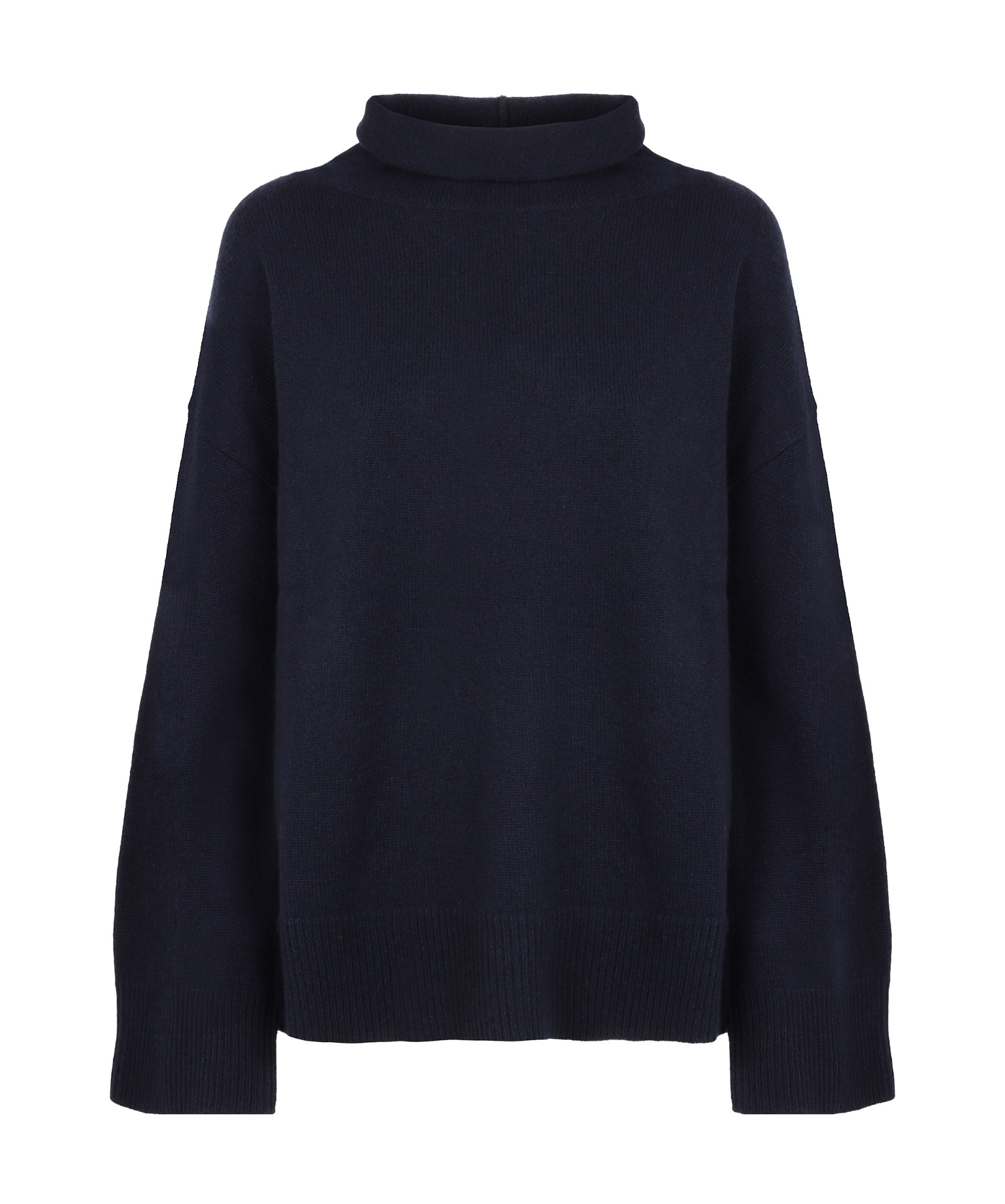 Aspesi Turtleneck Ribbed Knit Pullover In Black