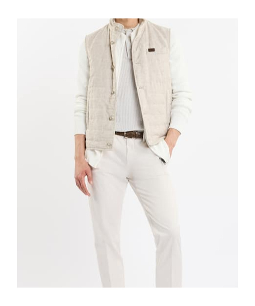 Fay Quilted Vest In Grey
