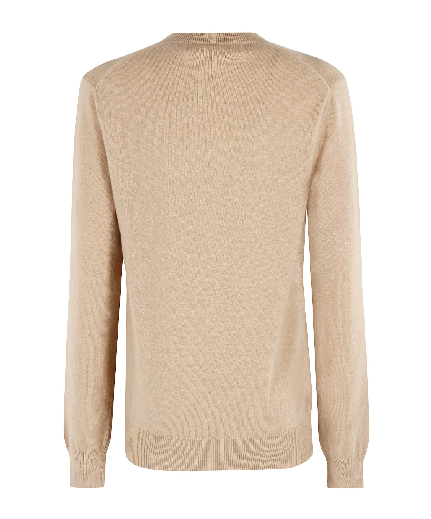 Comme Des Garçons Play Long-sleeved Sweater In Brown
